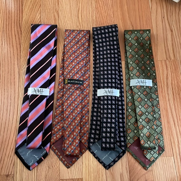 [XMI Platinum] bundle of four 100% silk ties - Picture 2 of 6